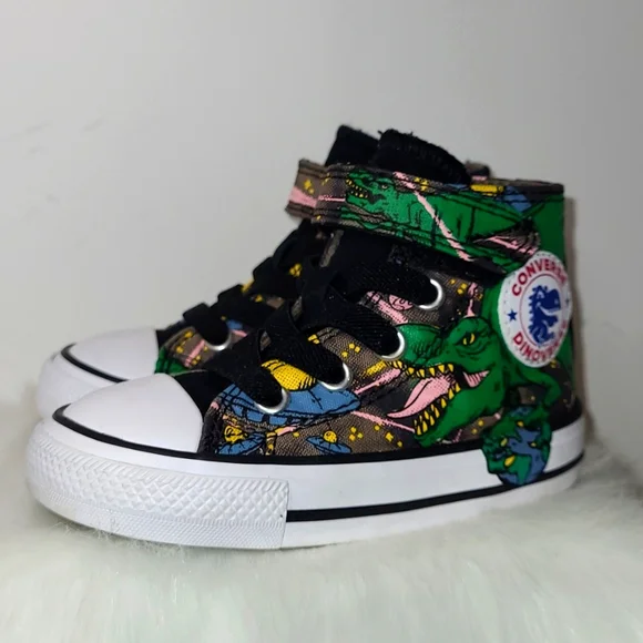 Converse Chuck Taylor AllStar Dinoverse Hi-Top Sneakers Infant Size 5M Pre-Loved - Picture 3 of 17